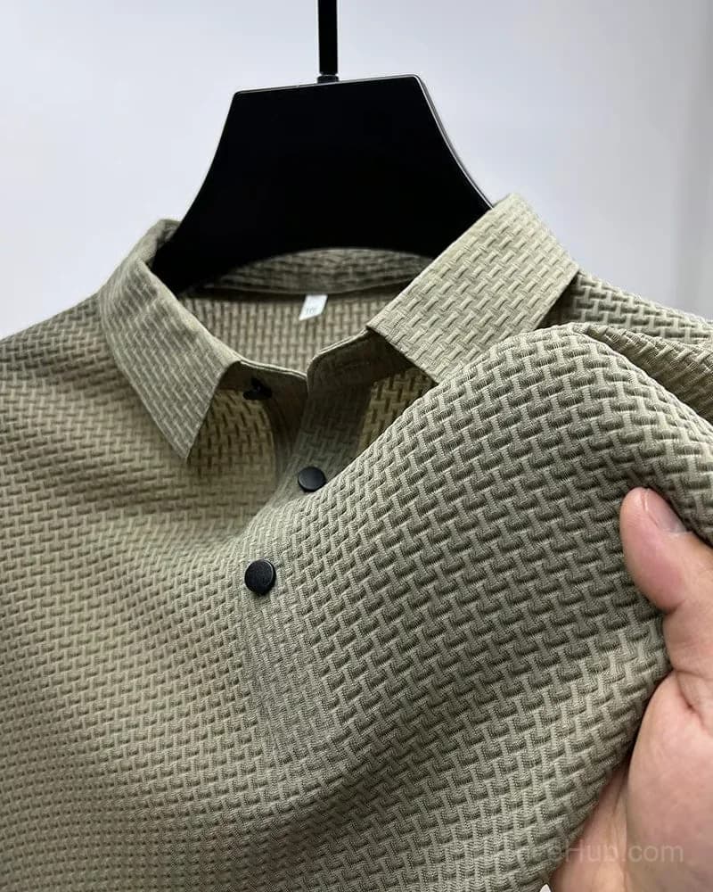 Polyester T-Shirt in Grey, Size Small - Alt