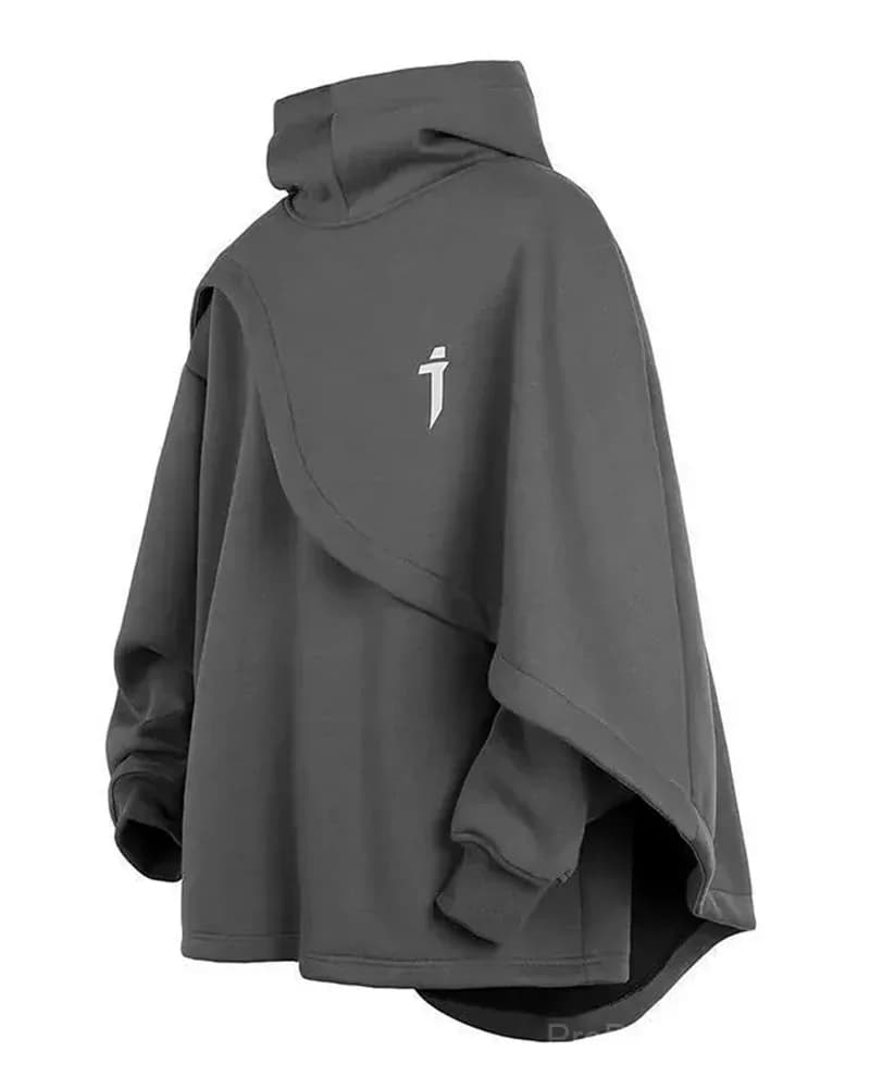 Big & Tall Men's Heavy Industry Fake Two-Piece Hooded Sweatshirt Coat - Main