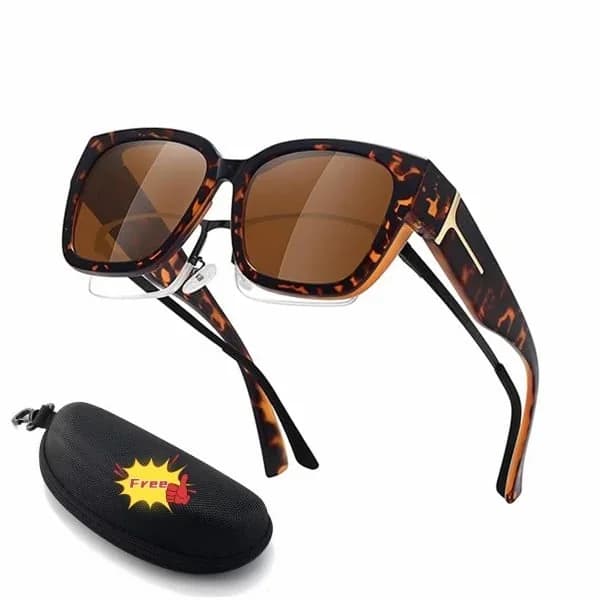 Polarized Fit Over Sunglasses for Women – UV400 Floral Frame - Main
