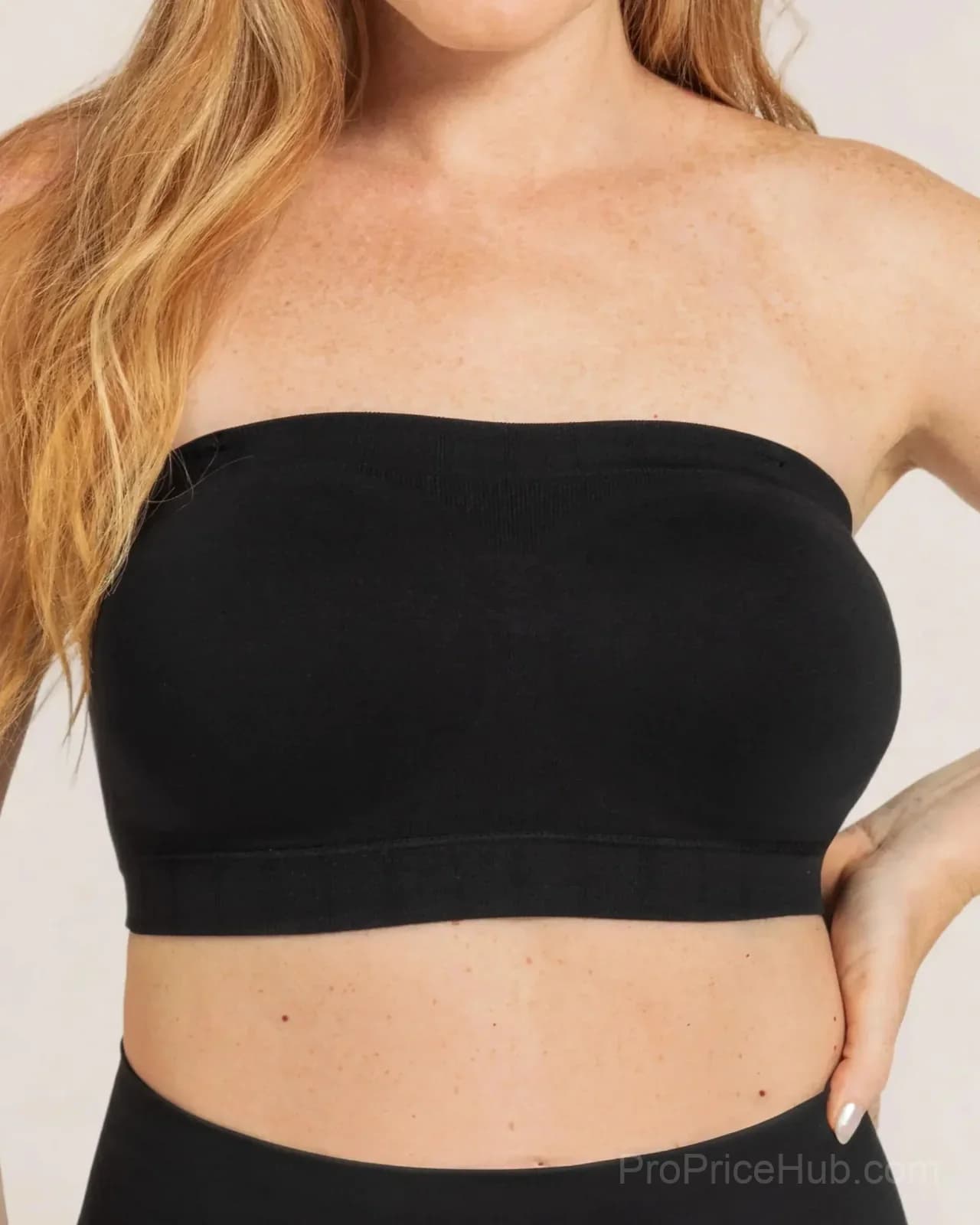 Wireless Backless Bandeau Bra Plus Size Convertible Straps - Alt