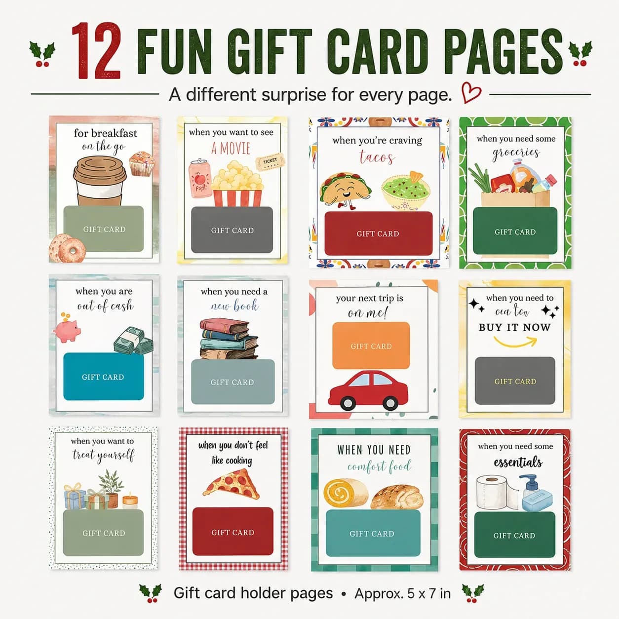 Christmas Gift Card Book 🎄 - Alt