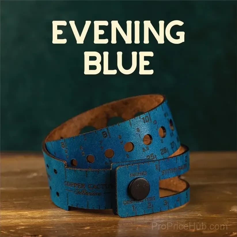 Crafters' Multi-Wrap 7-in-1 Leather Measuring Tool, Evening Blue - Main