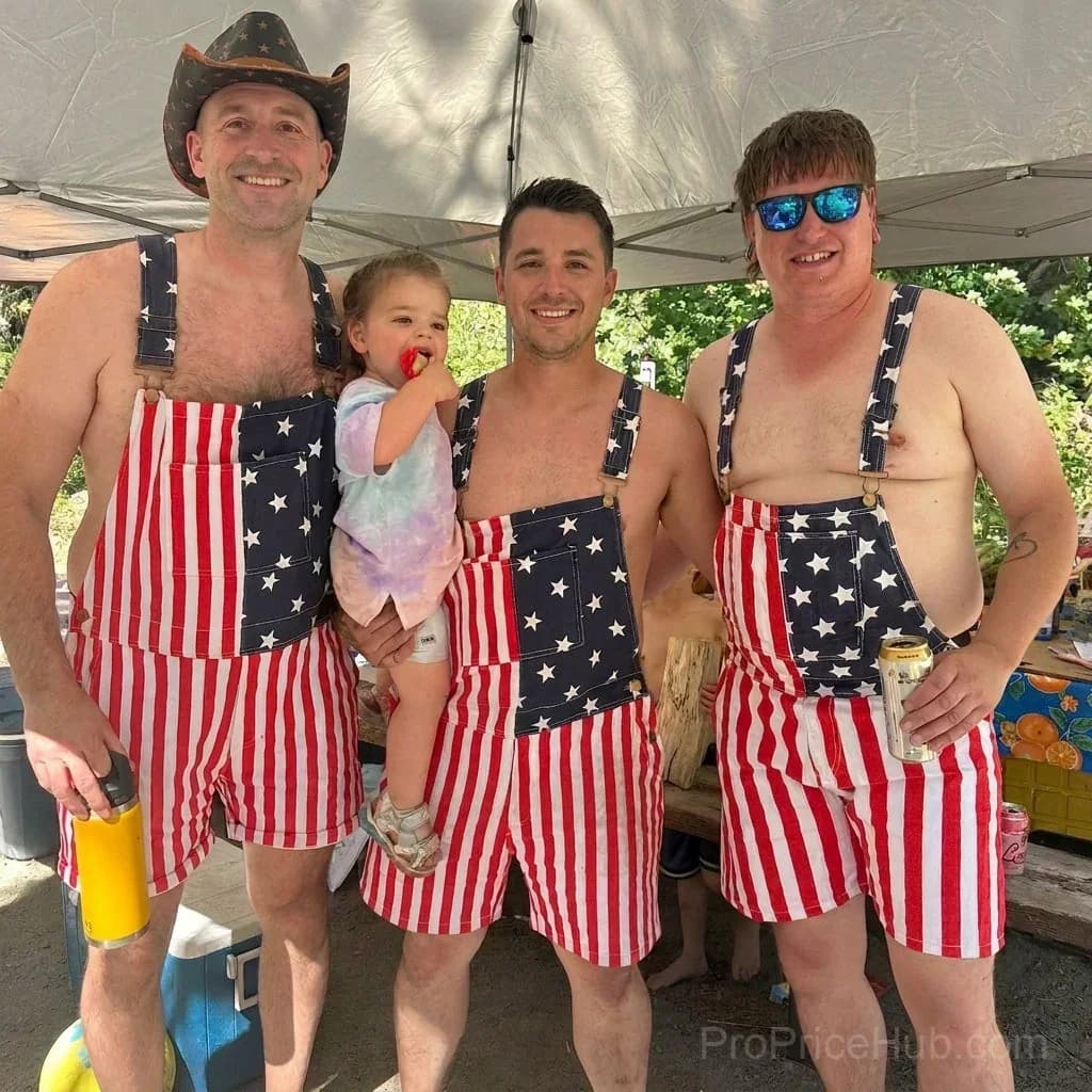 American Flag Unisex Overalls - View 6