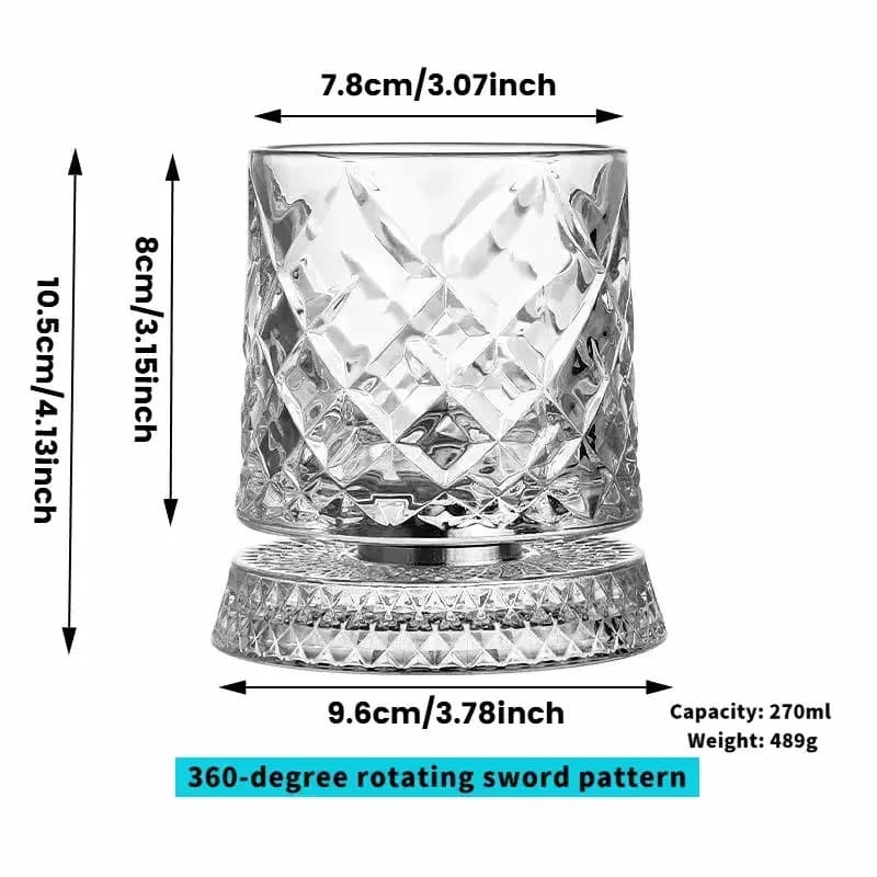 Whiskey Glass with Smooth Spin and Glow Effect - Perfect Gift - View 11
