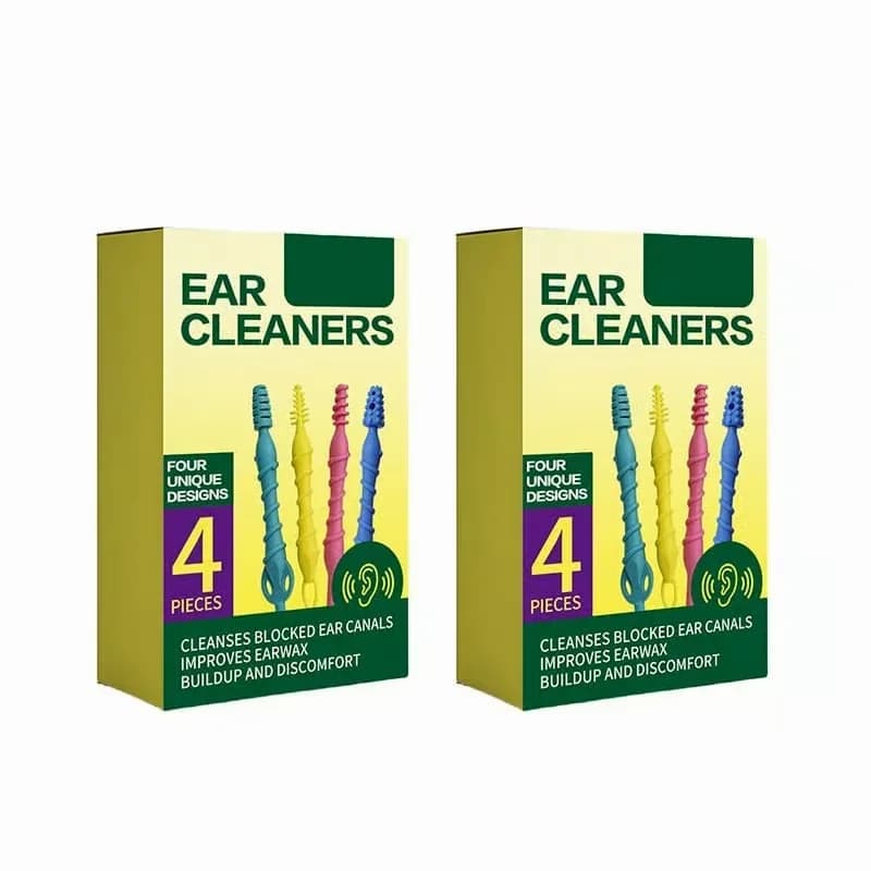 Professional Ear Canal Cleaning Tool Set, 4-Piece Painless Ear Care - Alt
