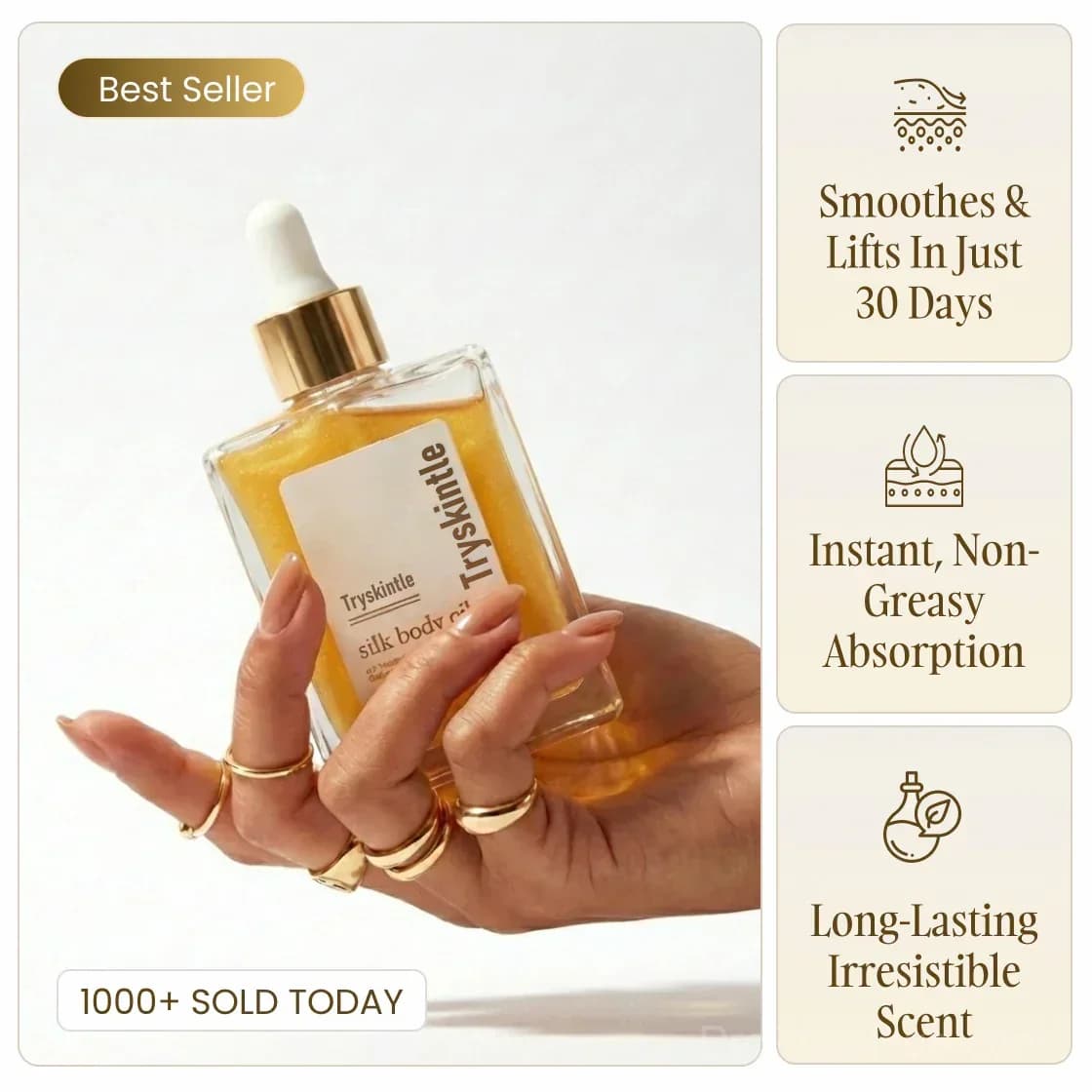 Tryskintle Silk Body Oil - Main