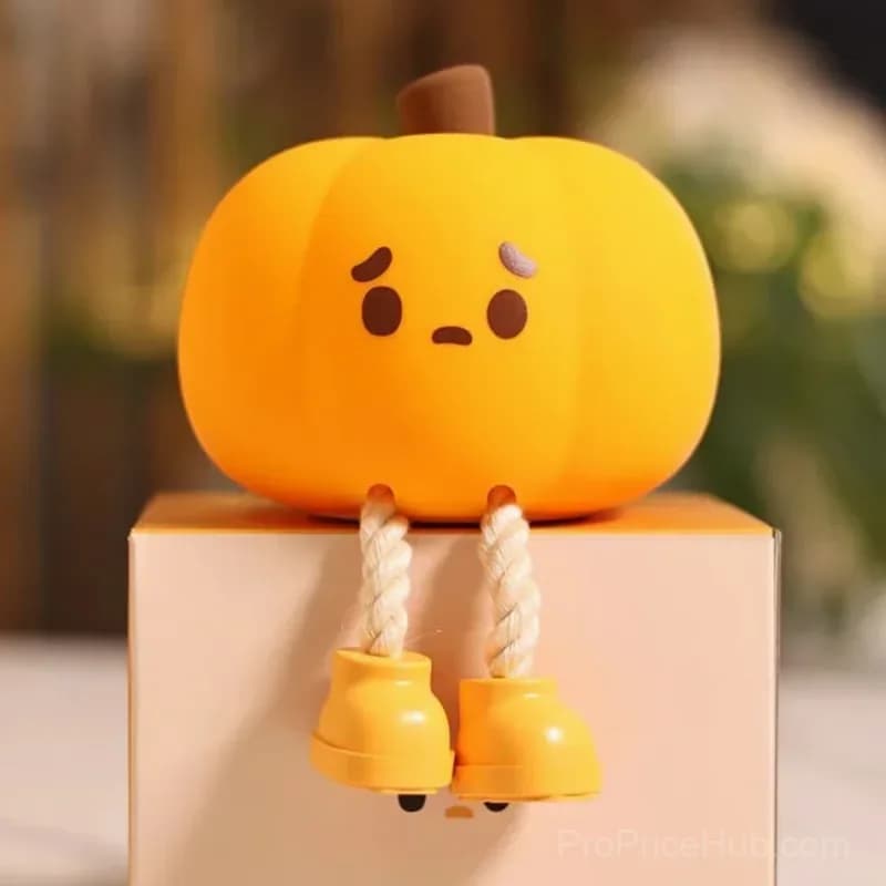 Pumpkin Silicone Pat Night Light, Pumpkin Design - Alt