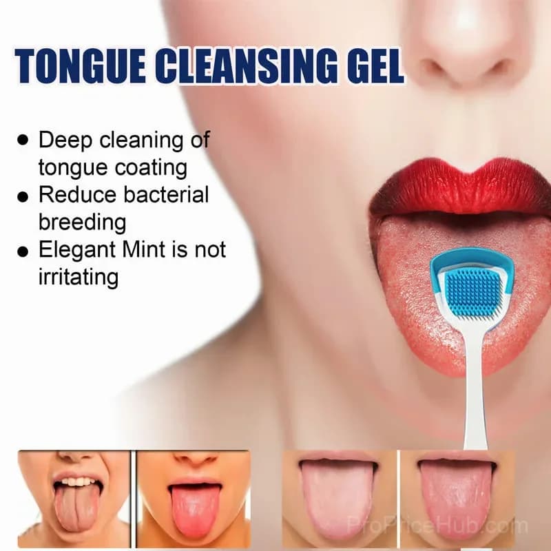 Probiotic Tongue Cleaning Gel & Scraper Set - Alt