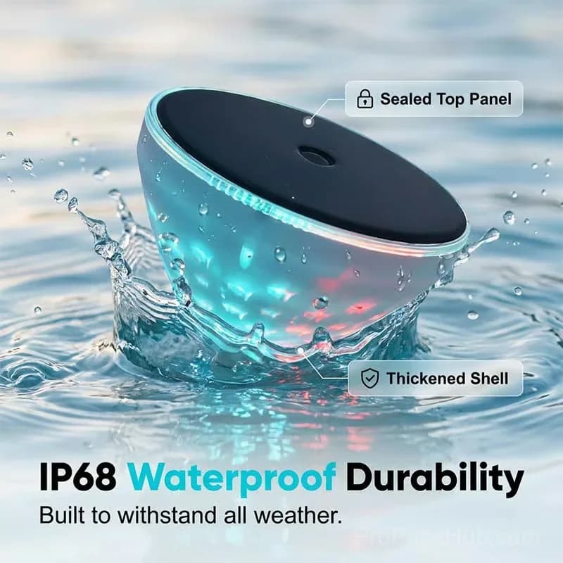 Solar Floating Pool Light with Fish Projection, 1 Pack - View 5