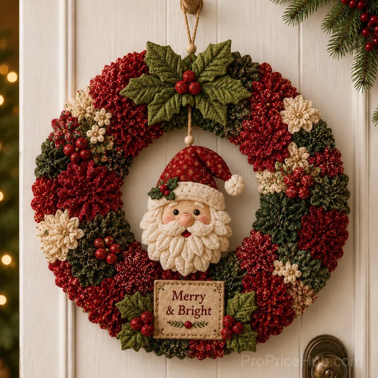 3D Fabric Poke Wreath DIY Kit for Home Decor - Main