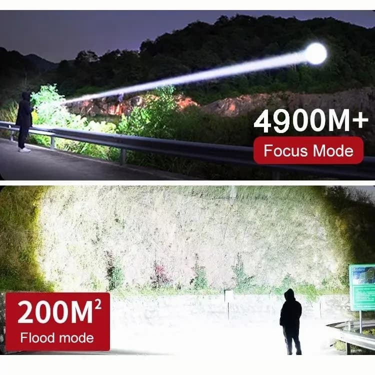 Super Strong Light Zoomable Flashlight - Alt