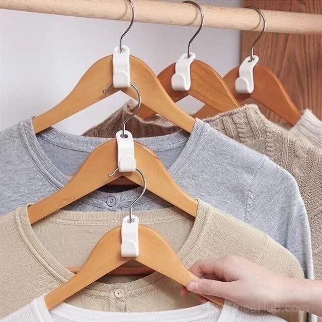 Space-Saving Clothes Hanger Connector Hooks - View 4