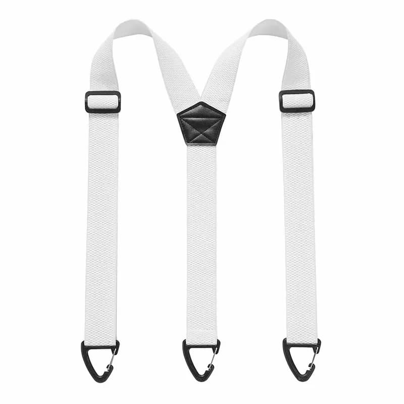 Men's Black X-Back Adjustable 4-Clip Suspenders - View 4
