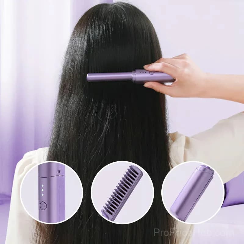 Purple Hairdressing Comb for Styling and Cutting - View 12