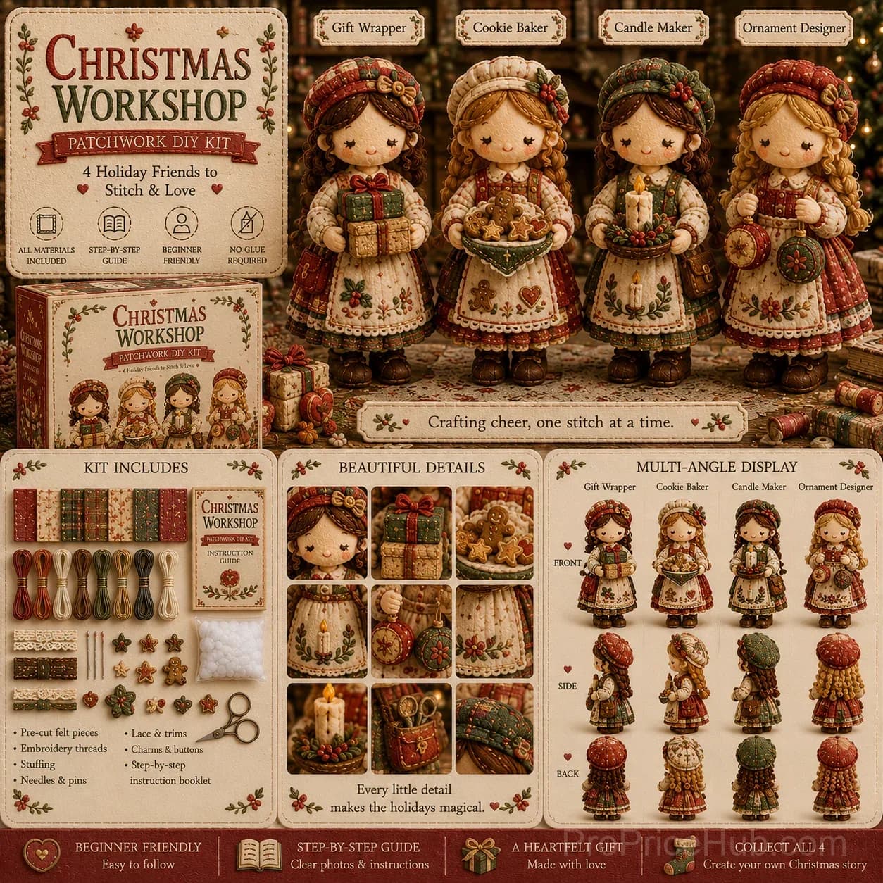 Patchwork DIY Home Decor Kit Series - Tiny Worlds Collection - Alt
