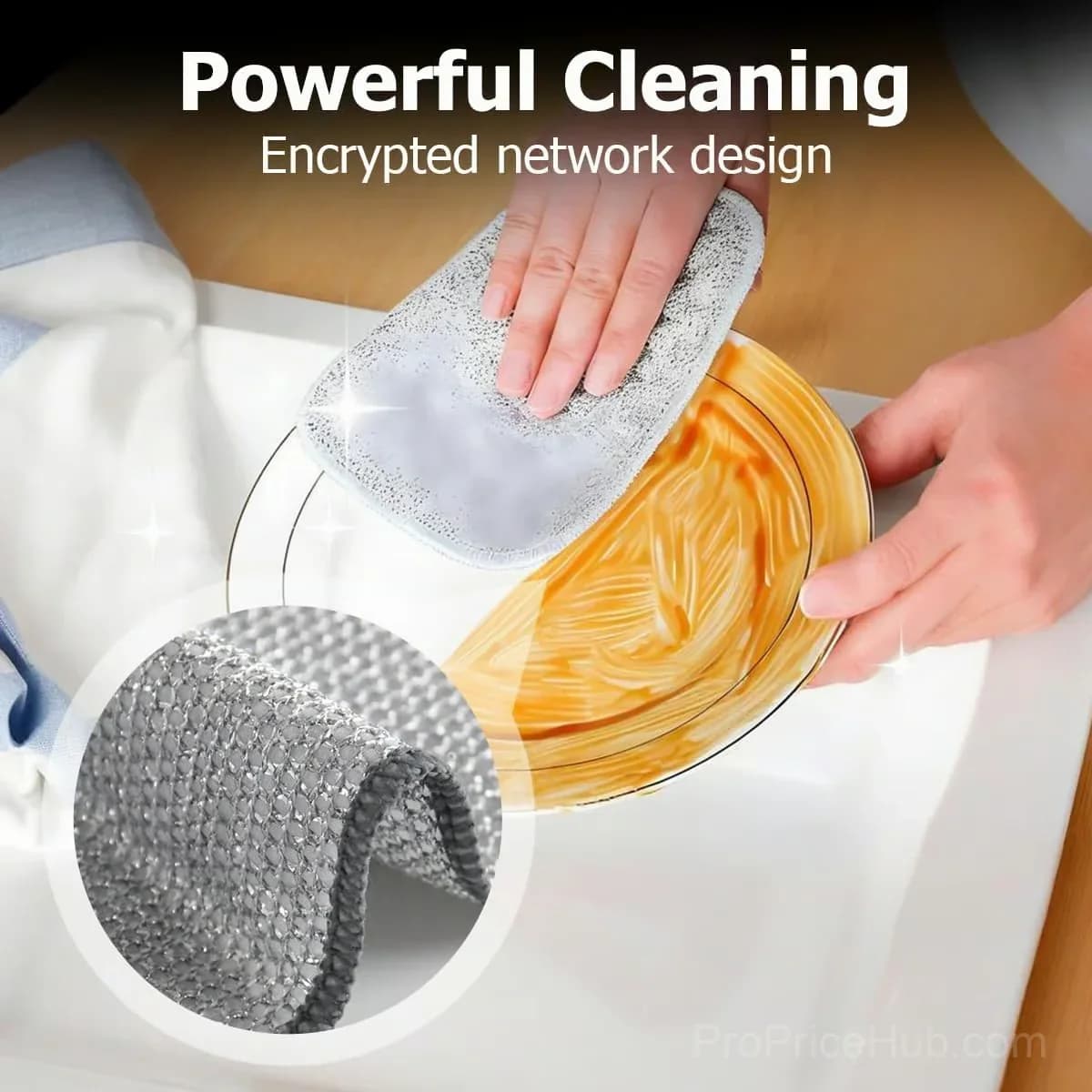 5-Pack Double-Sided Non-Scratch Steel Wire Scrubber Cloths - Alt
