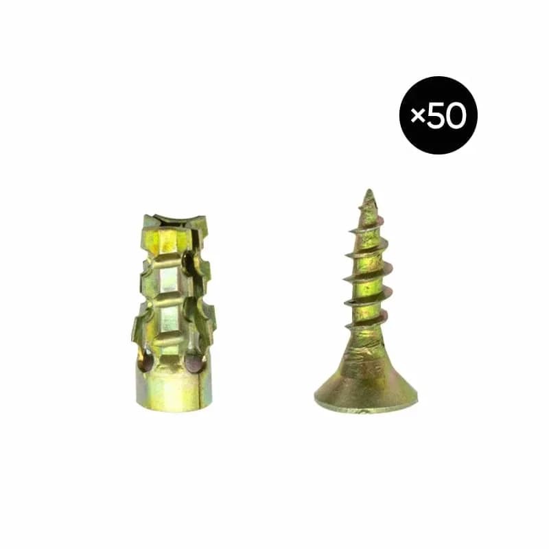 Hinge Repair Screws and Expansion Anchors, 50 Pairs - Main