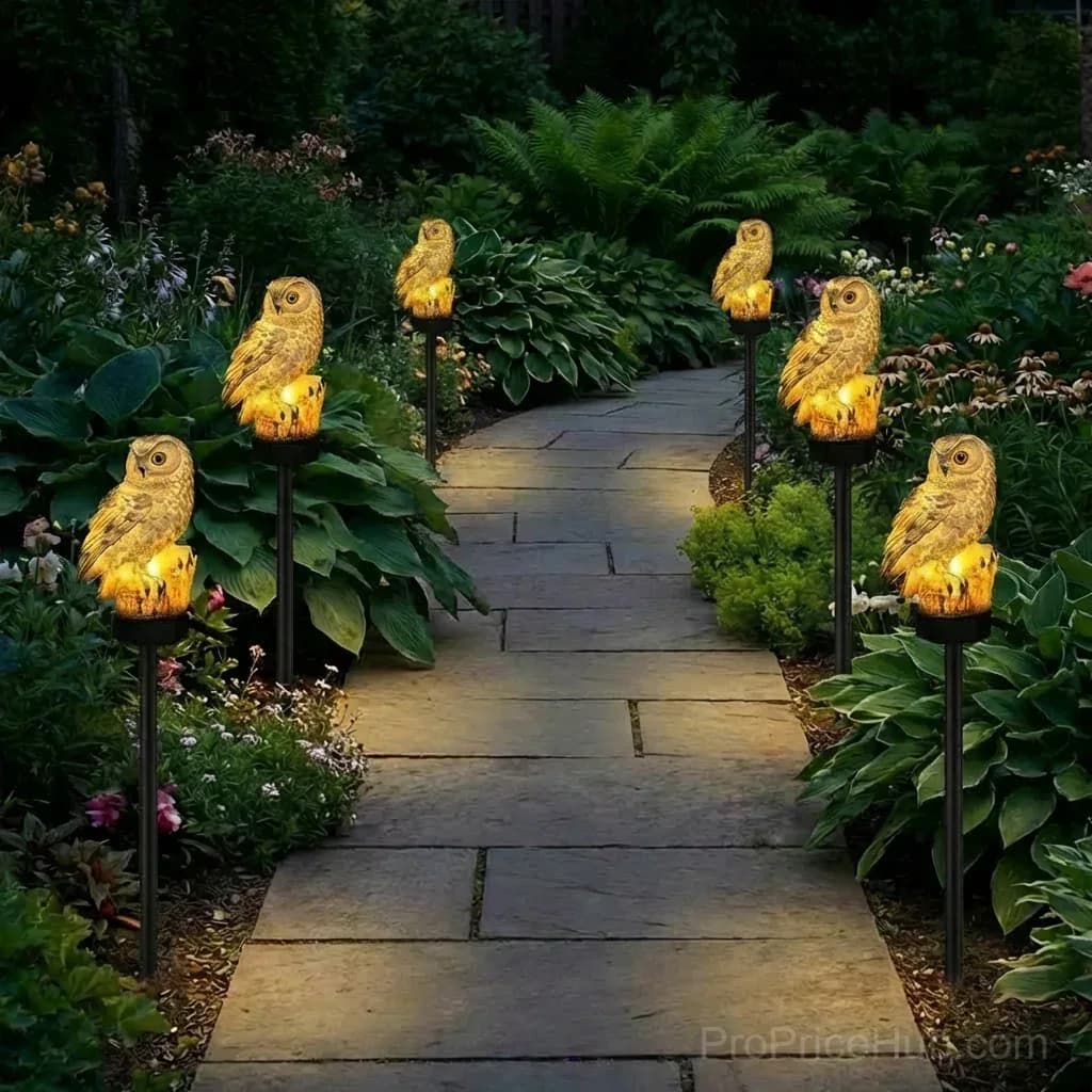 Waterproof Solar Owl Light for Garden Decor - View 10