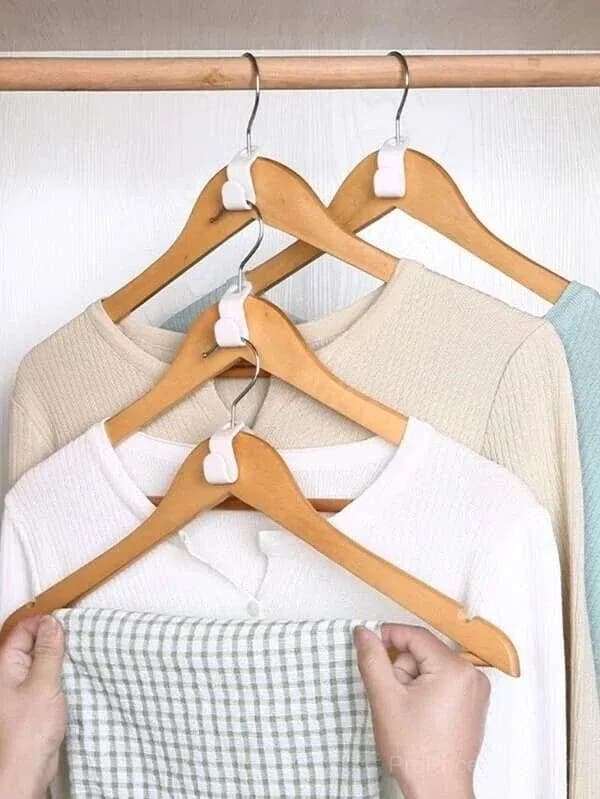 Space-Saving Clothes Hanger Connector Hooks - View 5