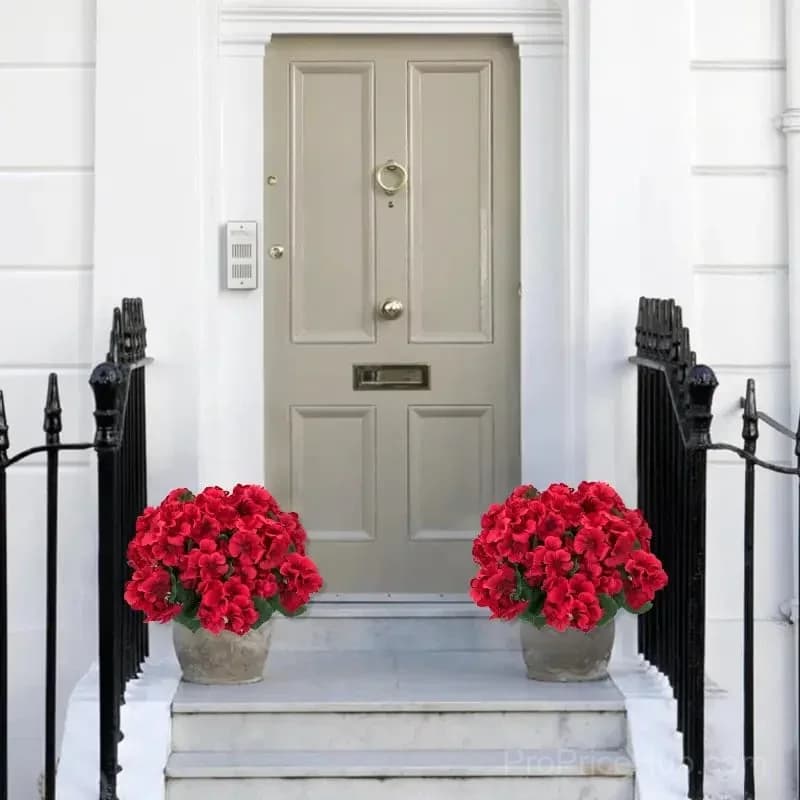 Artificial Geranium Flowers for Outdoors - View 11
