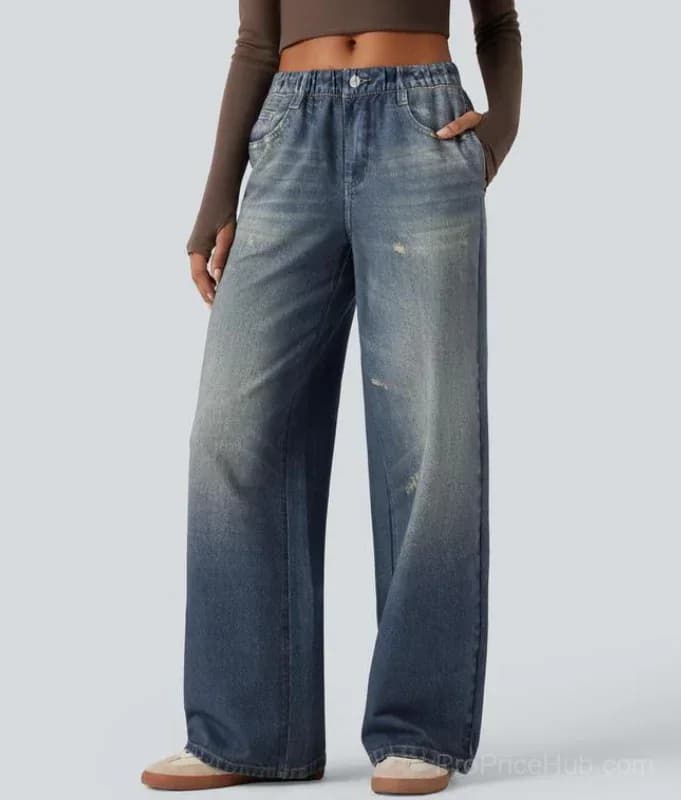 Wide Leg Jeans - Main