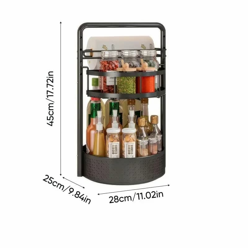Paper Towel and Seasoning Storage Rack - Main