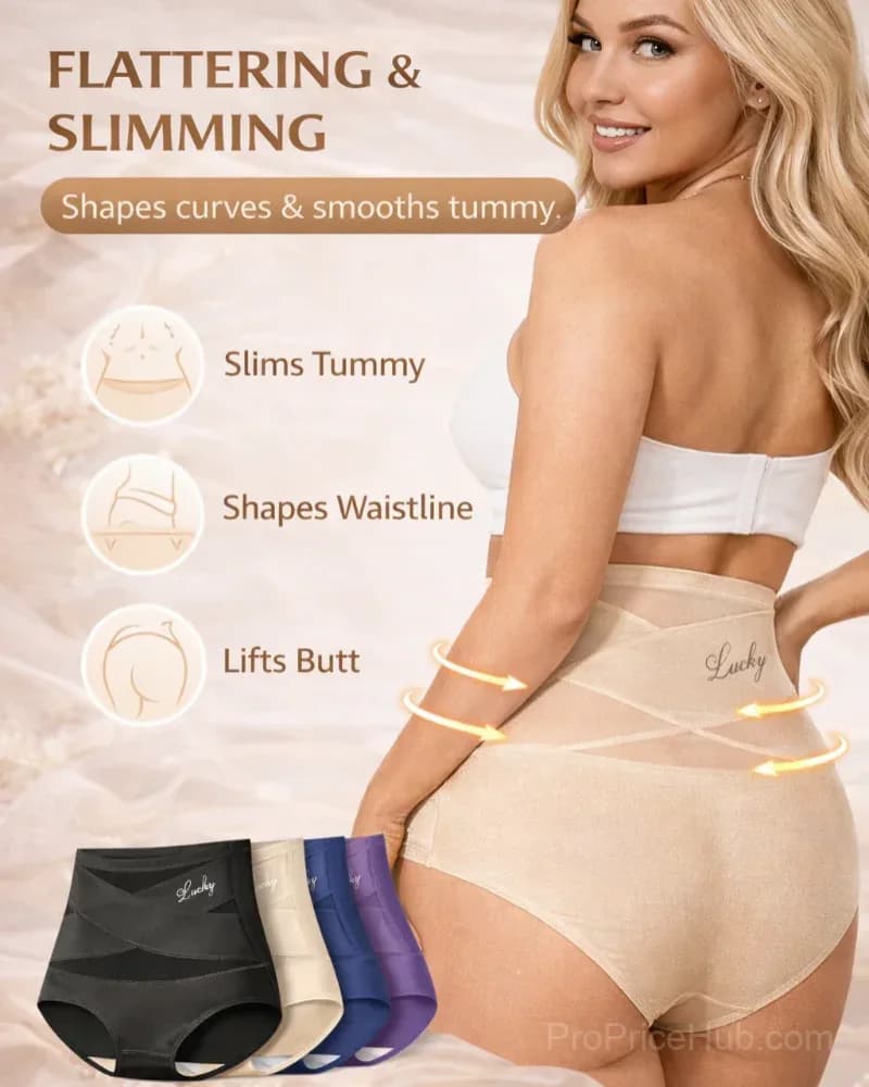 High-Waist Tummy Control Seamless Shaping Panties - View 4