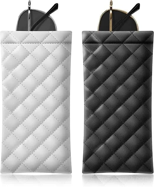 Soft PU Leather Portable Sunglasses Storage Bag - View 2