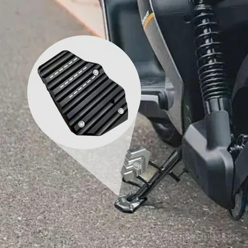 Blue Motorcycle Kickstand Side Stand Foot Extension Pad - View 4