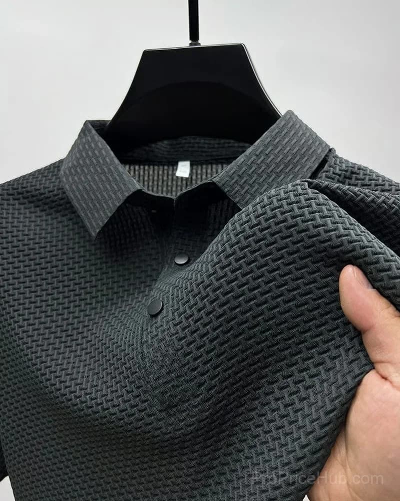 Polyester T-Shirt in Grey, Size Small - Main