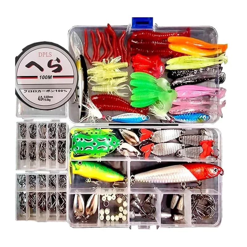 48-Piece Artificial Fishing Lure Kit, 100g - View 3