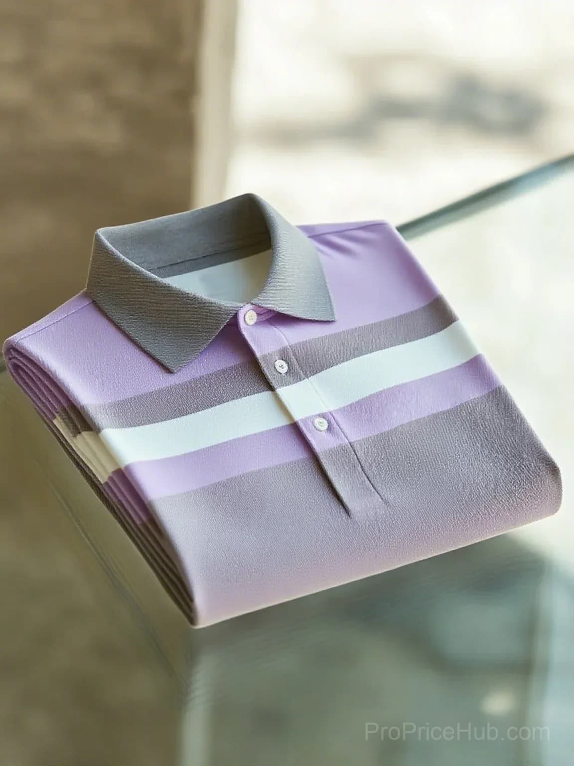 Men's Business Casual Short Sleeve Button Polo Shirt - View 4