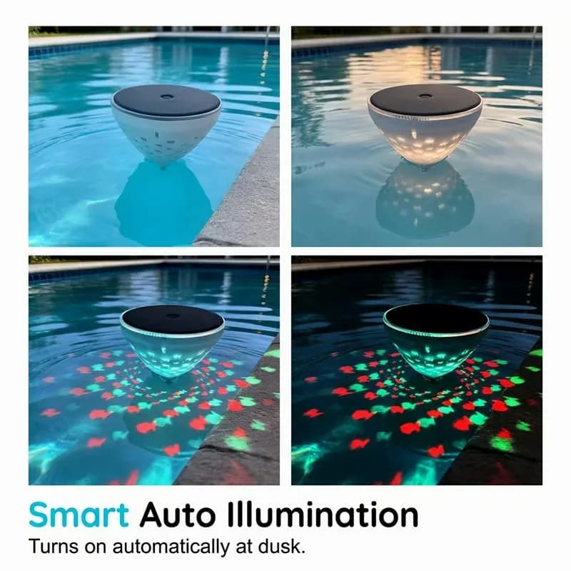 Solar Floating Pool Light with Fish Projection, 1 Pack - View 4