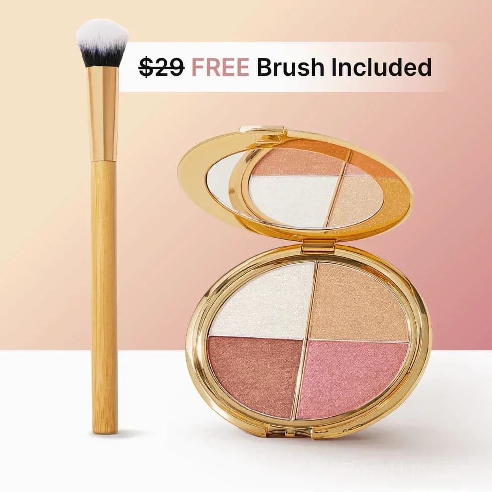 Glow Wardrobe Highlighting Eye & Cheek Palette - Main
