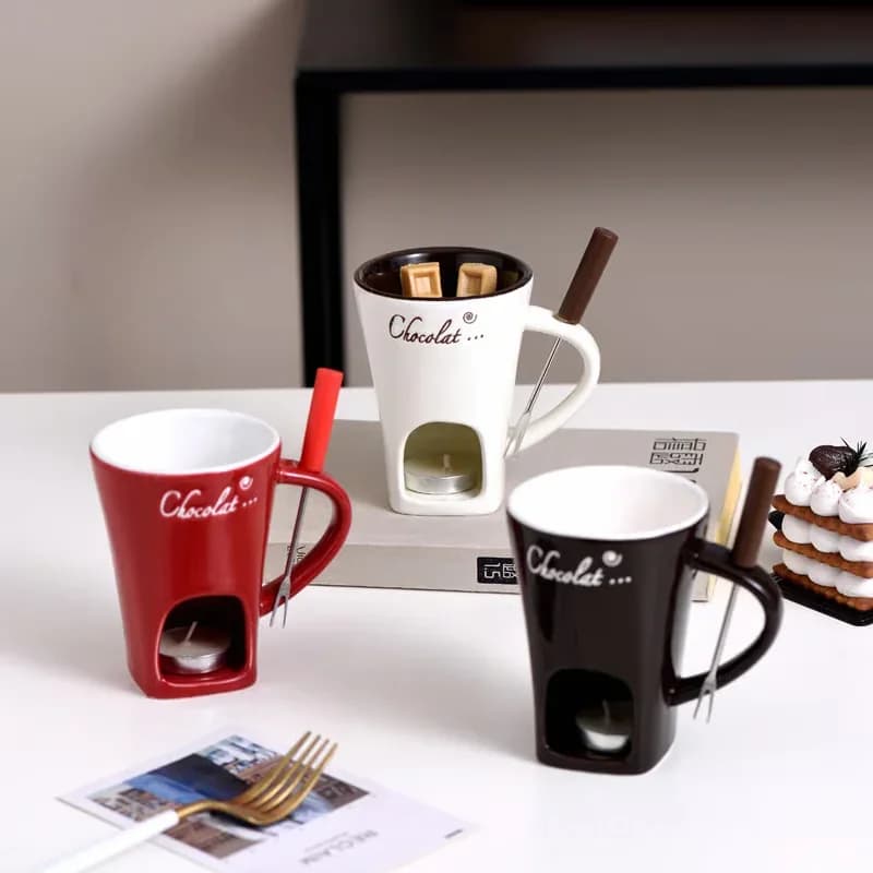 Black Chocolate Fondue Mug, 1-Piece - View 2