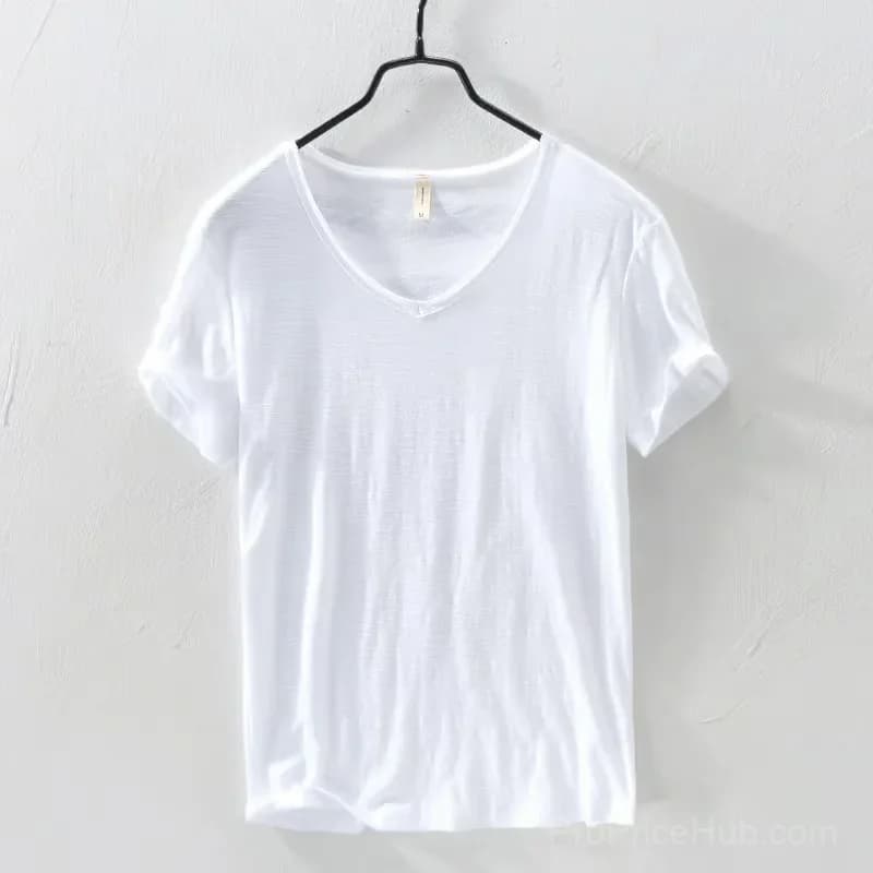 Premium Cotton Shirt, White, Medium - Main