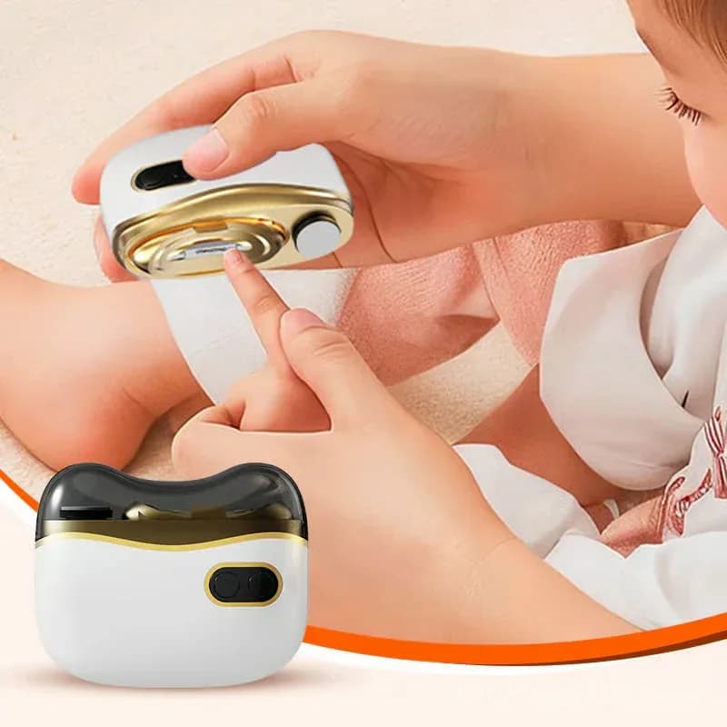 2-in-1 Rechargeable Electric Nail Kit, 6 Attachments, White - View 2