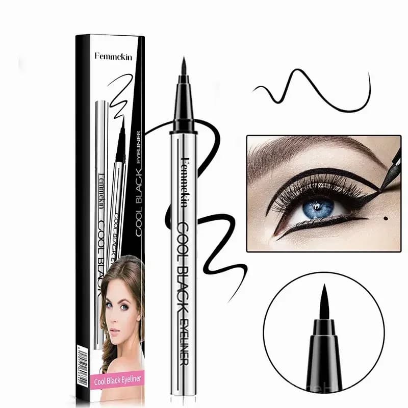 Cool Black/Brown Waterproof Eyeliner - 24hr Long-Lasting, One Stroke Formula - View 8