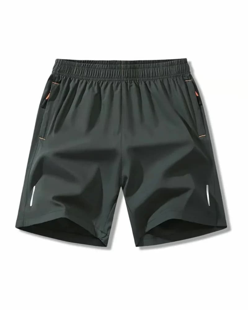 Men's Quick-Dry Athletic Casual Shorts - Black, US 4/S - Alt
