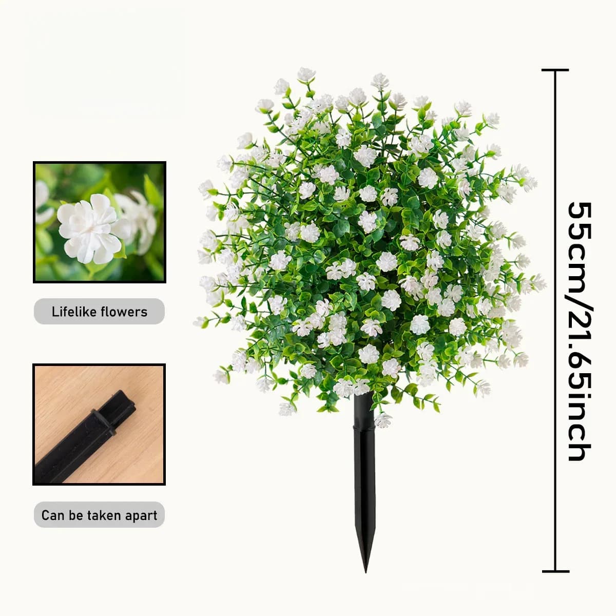 Artificial Potted Trees with Ground Stakes - View 12