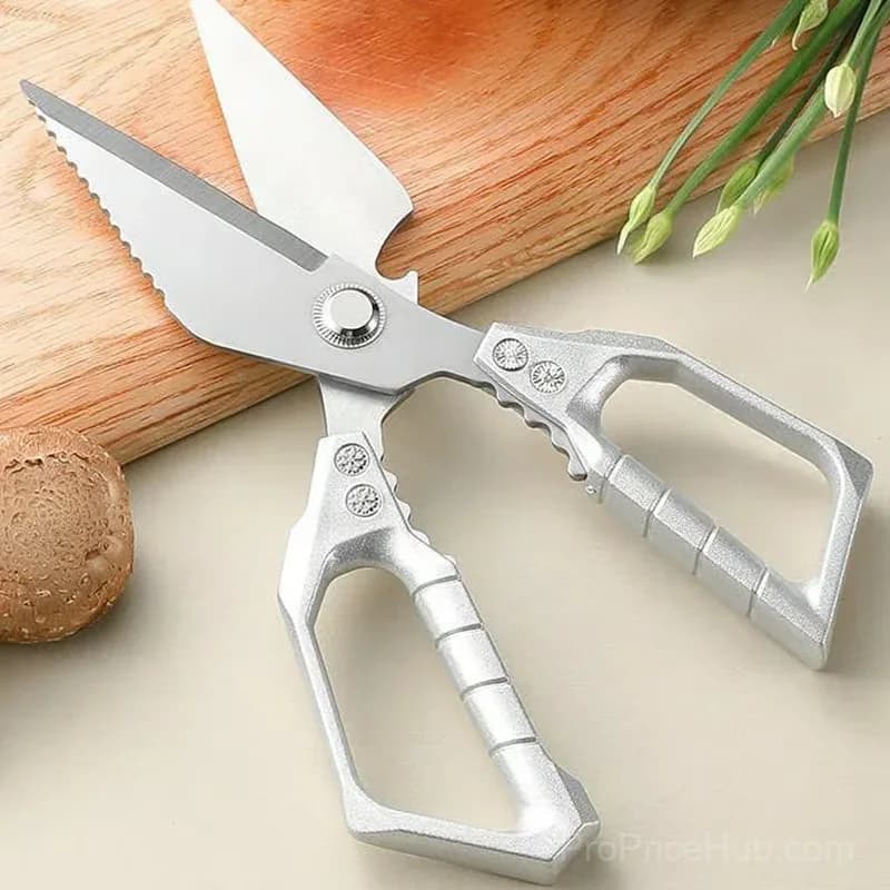 Heavy-Duty Multifunction Kitchen Shears, Silver - View 8