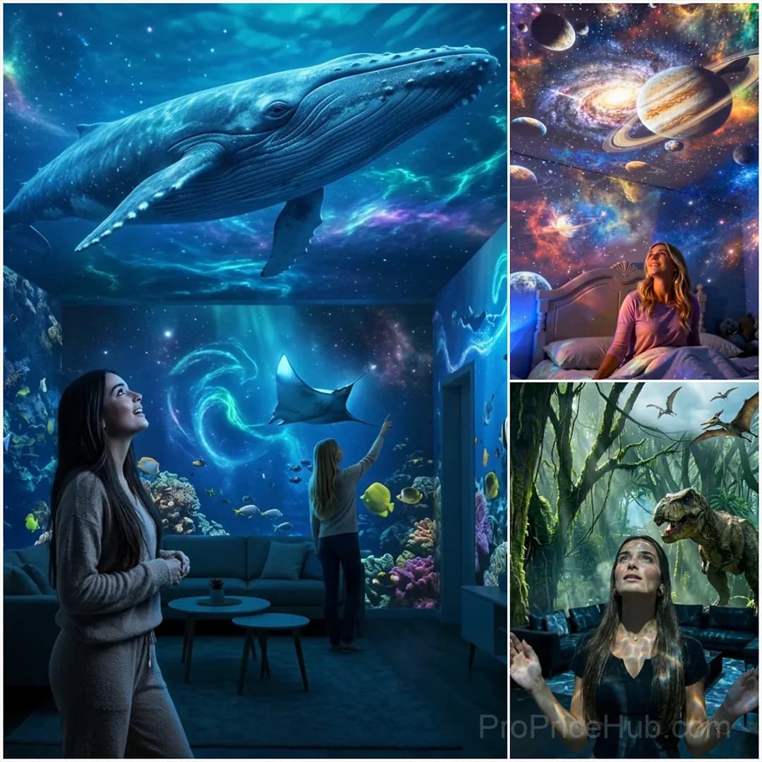 5D Galaxy Ocean Smart Projector Night Light for Bedroom & Car - View 12
