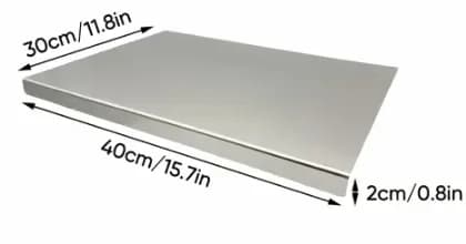 Stainless Steel Kitchen Cutting Board, 30 Depth x 40 Length - Main