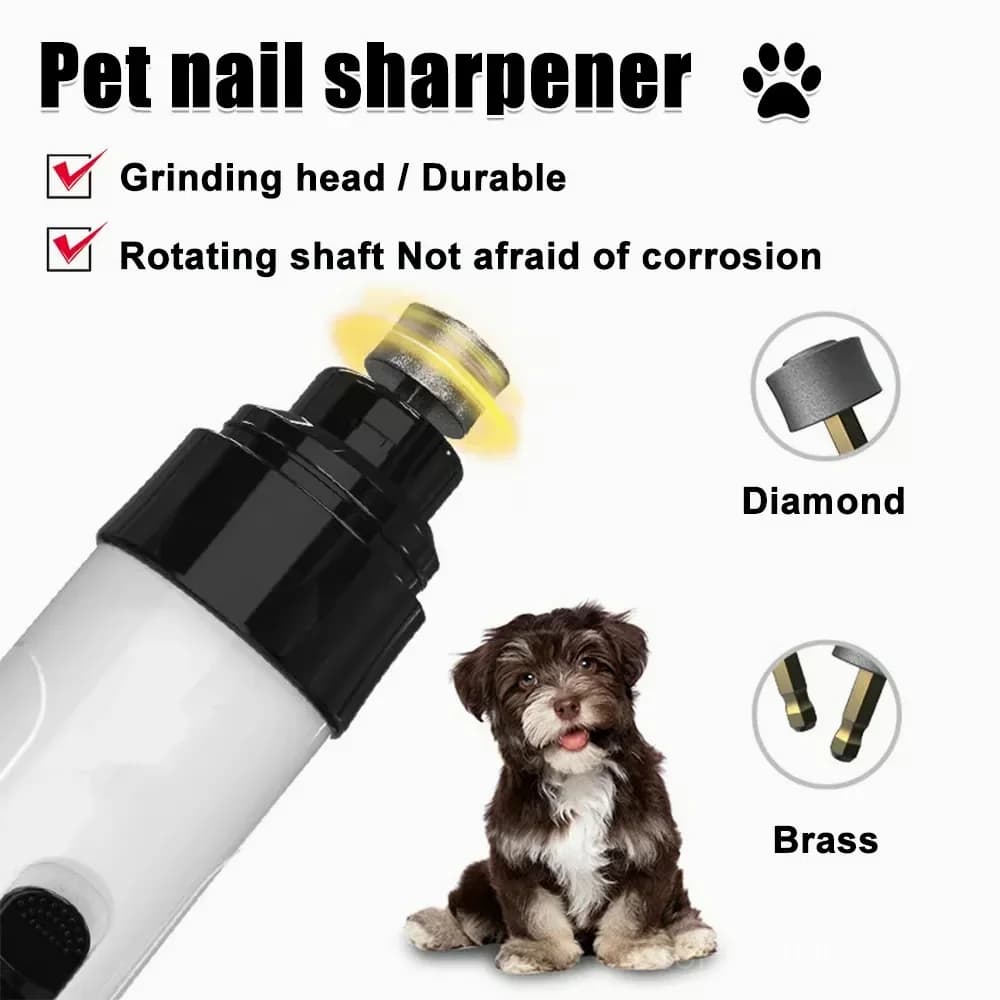 Rechargeable USB Electric Pet Nail Grinder for Grooming - Alt