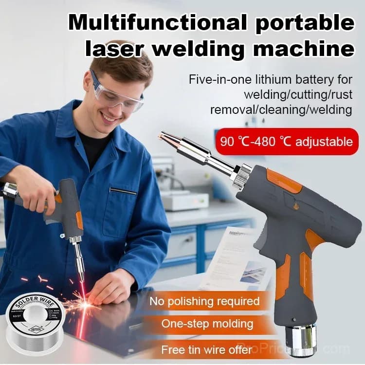5-in-1 Portable Laser Welding Machine, Adjustable 90-480℃ - Main