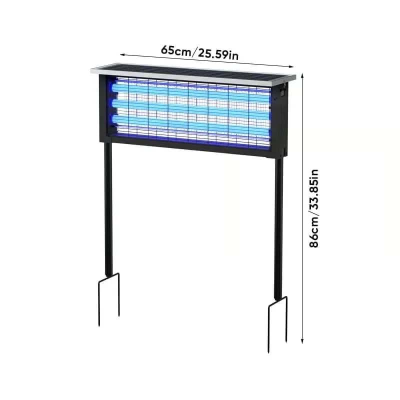 Solar-Powered Outdoor Bug Zapper with 2 Bulbs, Standard Model - View 3