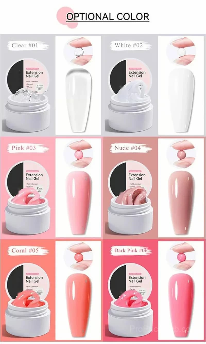 Clear Nail Extension Builder Gel Without Tools - View 10