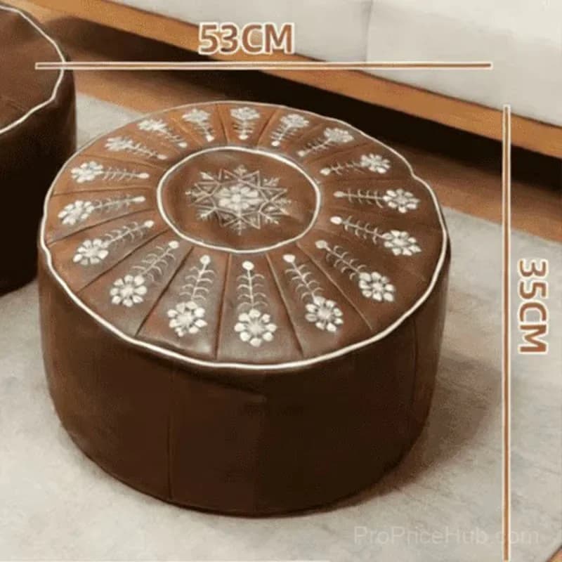Brown Versatile Round Storage Seat, 1-Piece - Main