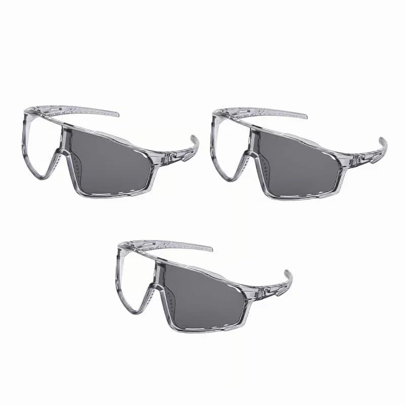 White Photochromic UV Sports Sunglasses for Hiking & Cycling - View 4