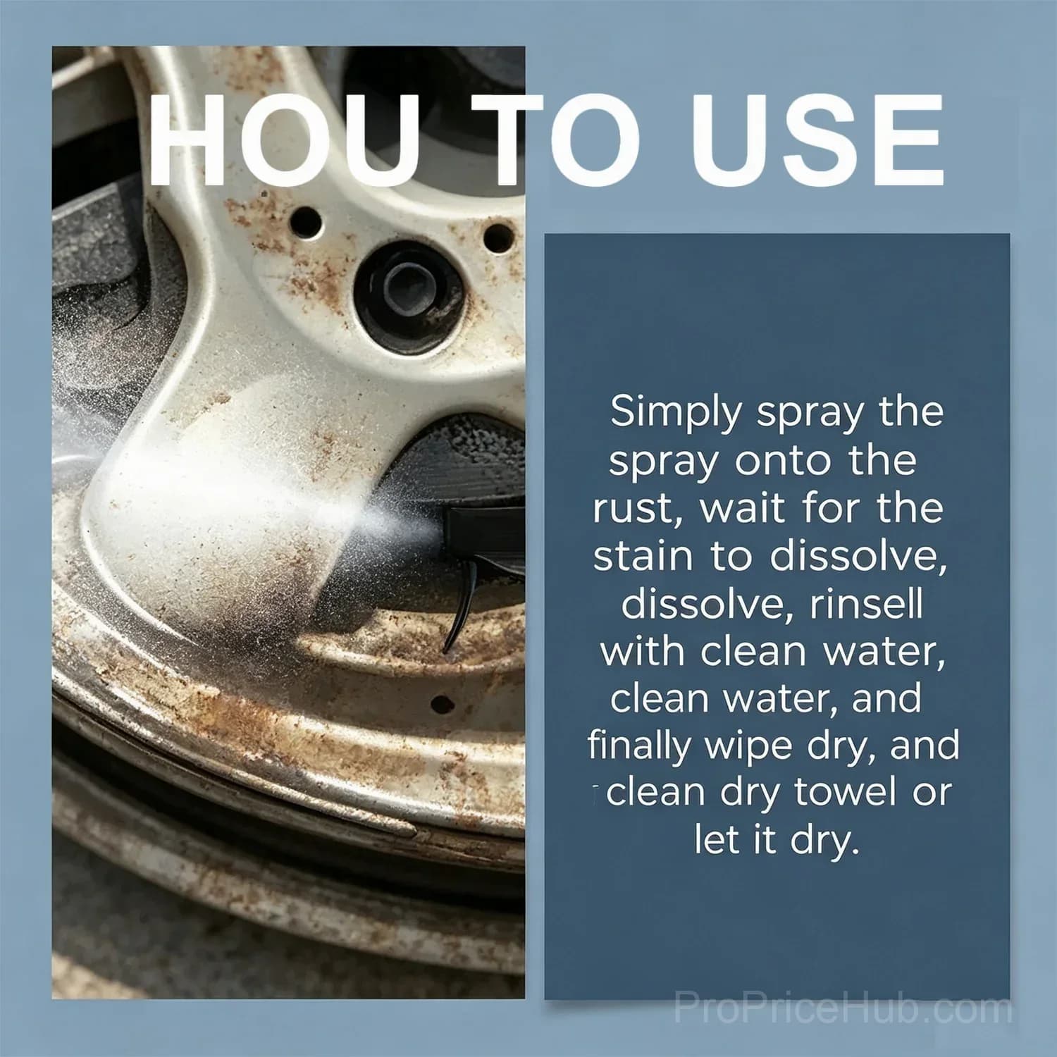 120ML Automotive Rust Remover Spray Metal Cleaner for Cars - Alt